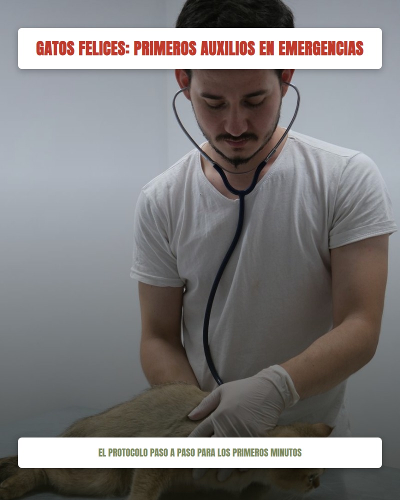 Portada de la guía Primeros Auxilios para Gatos